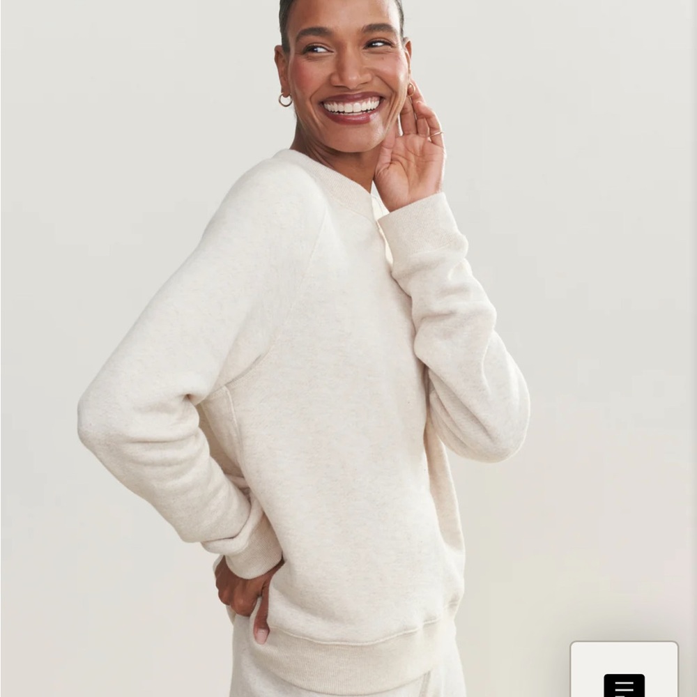 Jenni Kayne Cream Crewneck Sweatshirt